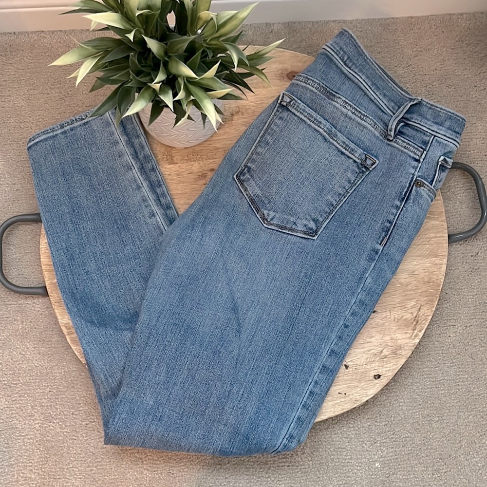 LOFT High Waist Skinny Ankle